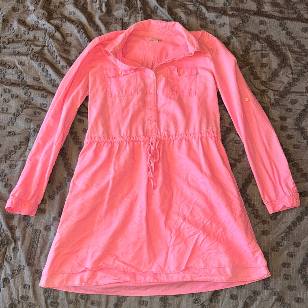 ✨3/$20 Bundle Sale!✨ Gap pink button up dress Md